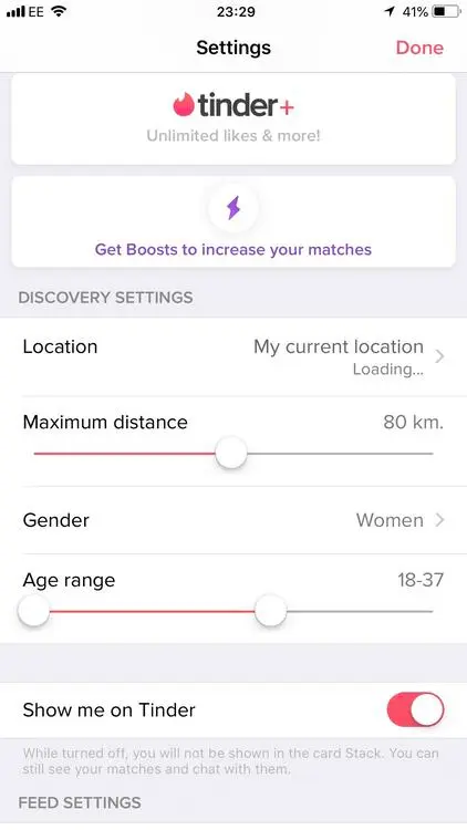 Comment fonctionnent Tinder et son algorithme section découverte des préférences Tinder